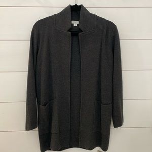 JCrew Sweater Blazer Dark Gray size small